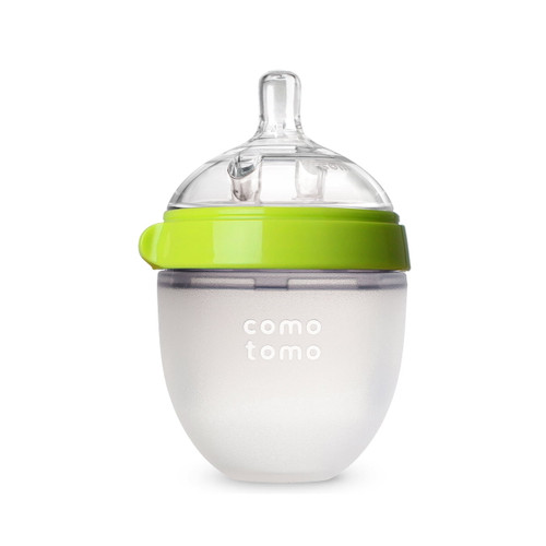 Comotomo Baby Bottle, Green, 5 Oz