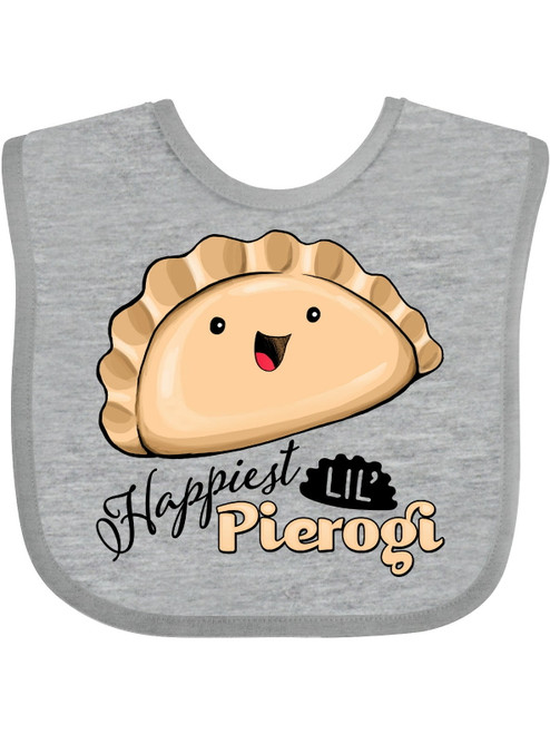 Inktastic Happiest Lil' Pierogi Gift Baby Boy Or Baby Girl Bib
