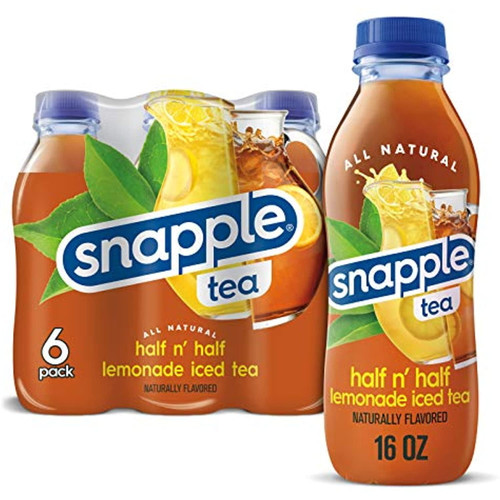 Snapple Half N Half, 16 Fl Oz Recycled Plastic Bottle, 6 Pack