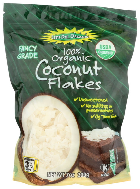Edward & Sons Trading Co 100% Organic Coconut Flakes, 7 Oz