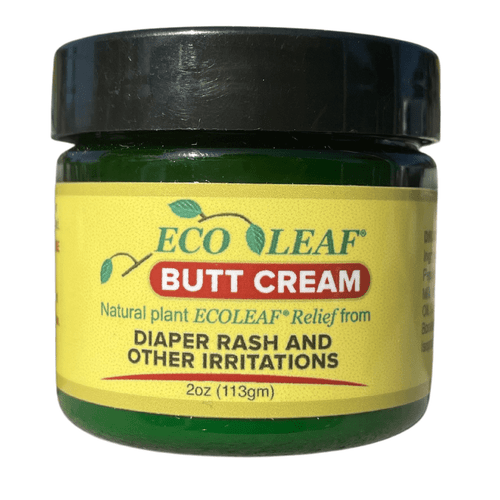 Ecoleaf Butt Cream Symptomatic Rash Relief Natural Diaper Rash Cream Made In The Usa