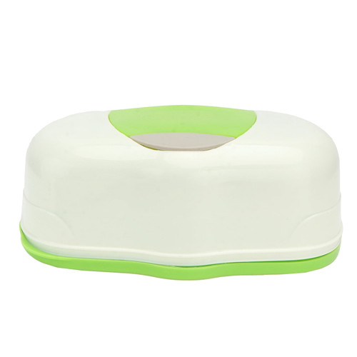 Homemaxs High Quality Wet Tissue Box With Cover Plastic Portable Button Pop-up Baby Wipes Napkin Storage Box