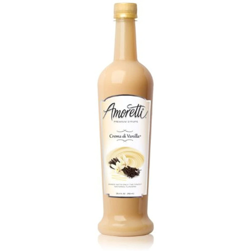 Amoretti Premium Syrup, Crema Di Vanilla, 25.4 Ounce