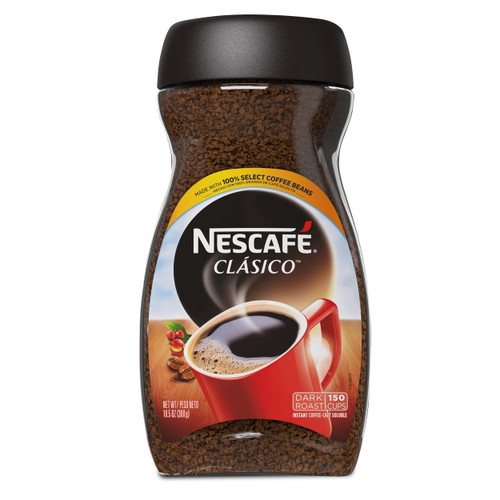 Nescafé Clasico, Dark Roast Instant Coffee 10.5 Oz.