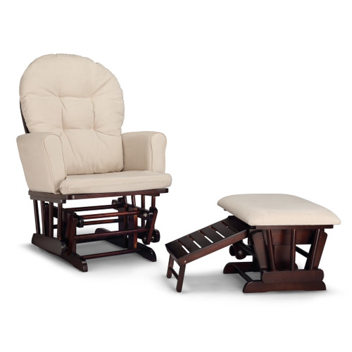 Graco Parker Nursery Glider And Ottoman Espresso With Beige
