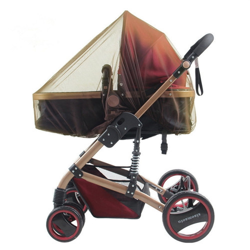 Folding Baby Stroller Insect Netting Removable Reusable Breathable Infant Car Cart Bed Bug Net Cover Canopy Kids Supplies Coffee