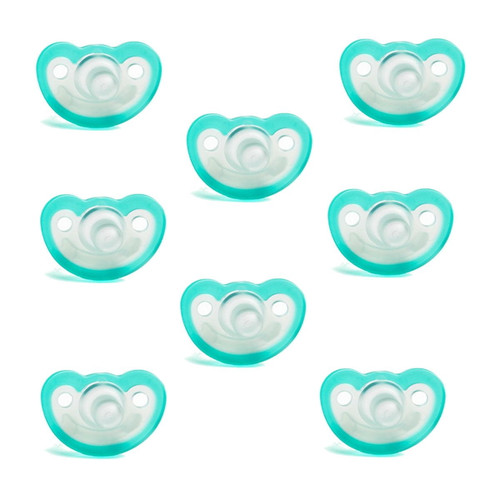 Bctlyinc Jollypop Baby Pacifier 3+ Months 8 Pack - Teal