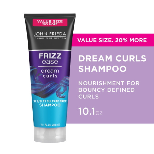 John Frieda Anti Frizz, Frizz Ease Dream Curls Shampoo Sulfate Free, 10.1 Fl Oz