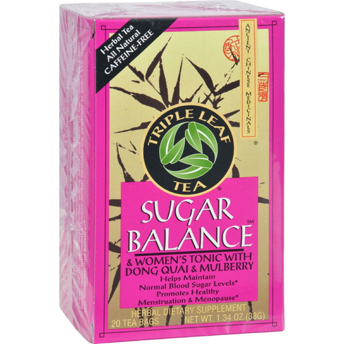 Triple Leaf Tea Sugar Balance Decaffeinated Tea - 20 Tea Bags