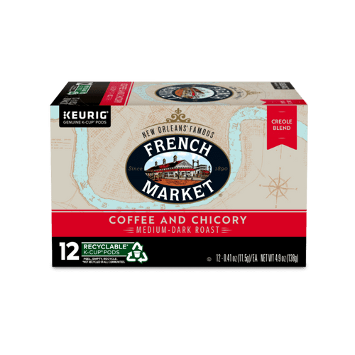 French Market Creole Blend Coffee & Chicory K-cup Pods, 12 Count