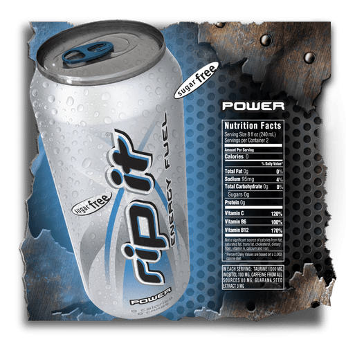 Rip It Energy Drink Power Sugar Free 16oz Can (pack Of 24)