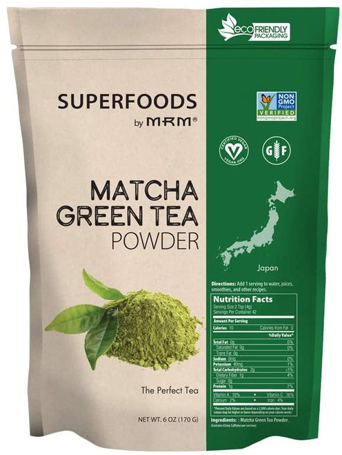 Mrm Raw Matcha Green Tea Powder, 6 Oz