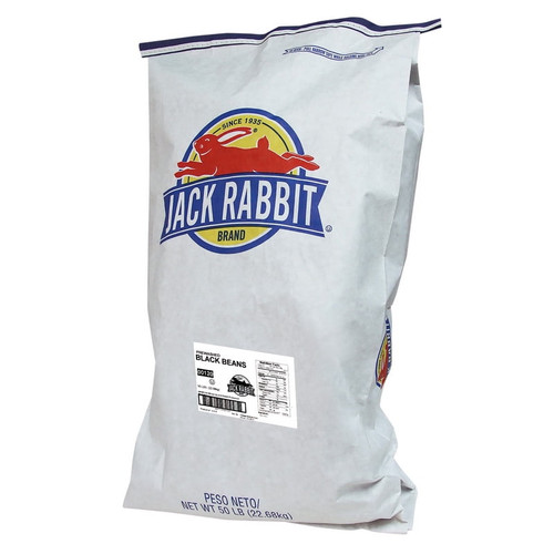 (price/pack)jack Rabbit Prewashed Black Beans 50 Pounds - 1 Per Case