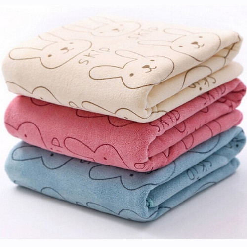 20x50cm Cute Rabbit Baby Infant Newborn Bath Towel Washcloth Bathing Cloth Soft