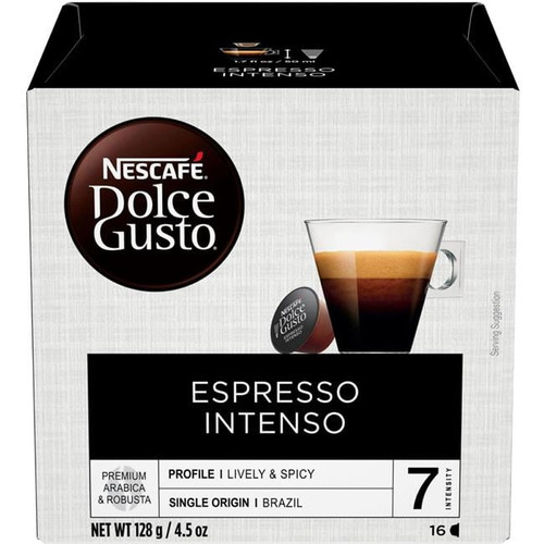 Nescafe Dolce Gusto, Nes33907, Espresso Intenso Coffee, 16 / Box