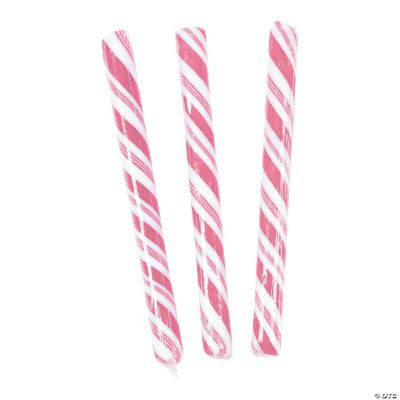 Light Pink Hard Candy Sticks, 80 Pieces, Individually Wrapped, Candy Buffet