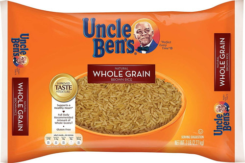 Uncle Bens Whole Grain Brown Rice 3 Bags (2 Lbs Ea)