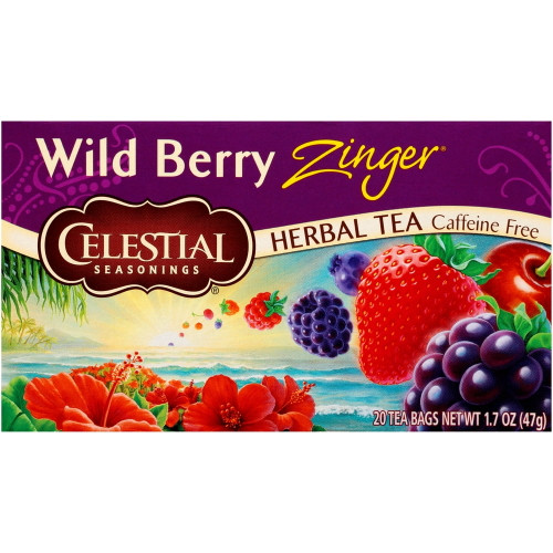 Celestial Seasonings Herbal Tea Wild Berry Zinger - Caffeine Free 20 Bag(s)