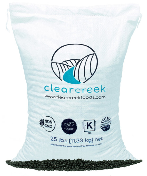 Dried Black Beans | 25 Lbs | Non-gmo | Clear Creek By Palouse Brand