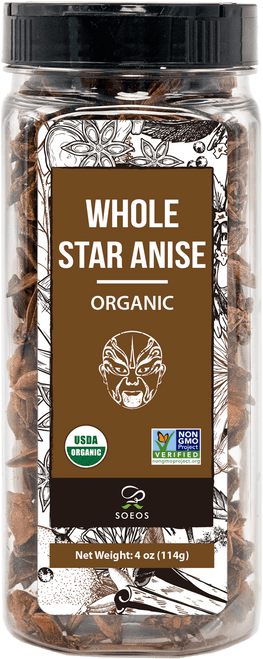 Soeos Organic Star Anise Seeds (4oz)
