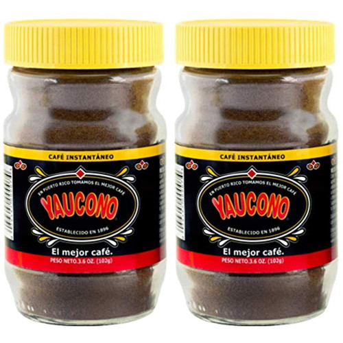 Yaucono Instant Coffee In Glass Jar, 3.6 Ounce (pack Of 2)