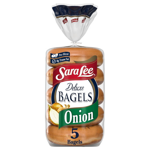 Sara Lee Onion Delux Bagel, 5 Count, 16.7 Oz