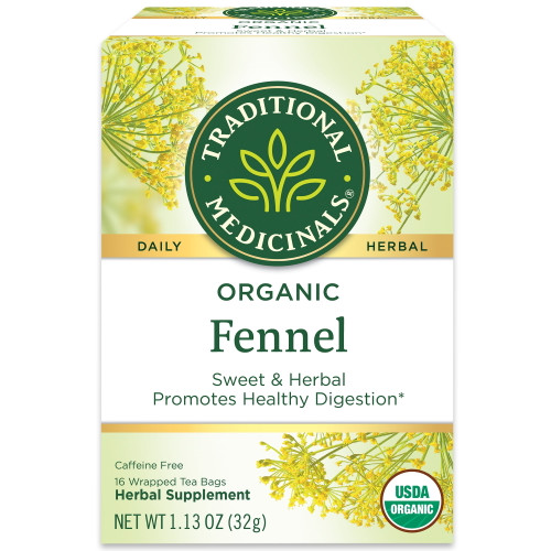Traditional Medicinals Tea, Organic Fennel, Tea Bags, 16 Count