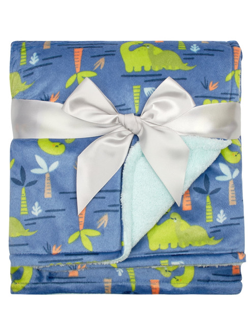 Parent's Choice Baby Boy Or Girl Gender Neutral Premium Ultra Soft Plush Dino Blanket