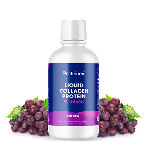 Proteinex 18g Liquid Protein 30oz - Available In 5 Flavors! Flavor: Grape