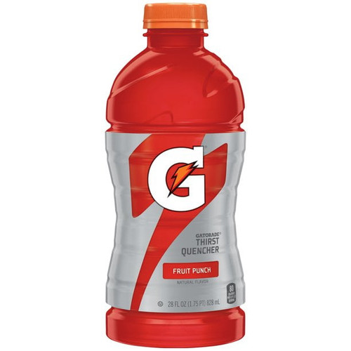 Gatorade Fruit Punch Thirst Quencher Sports Drink, 28 Ounce, Quantity Of 15
