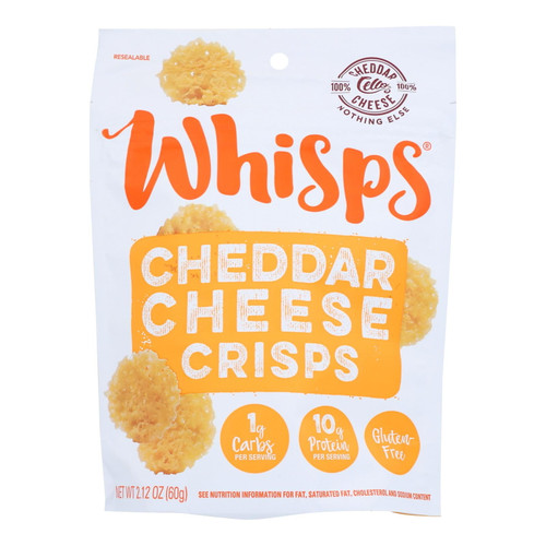 Cello Cheddar Cheese Whisps - Case Of 12 - 2.12 Oz