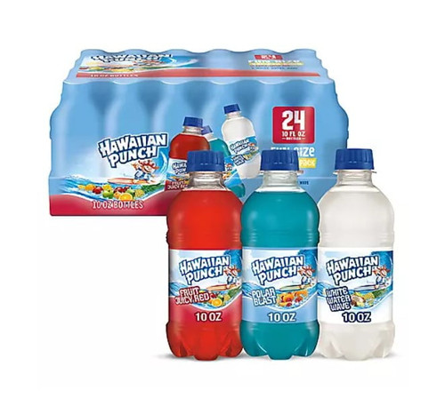 Hawaiian Punch Red, White And Cool Fruit Punch Variety Pack (10 Fl. Oz., 24 Pk.)