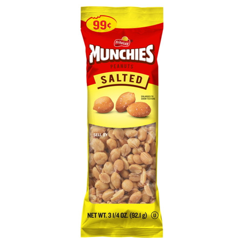 Frito Lay Munchies Salted Peanuts, 3 1/4 Oz