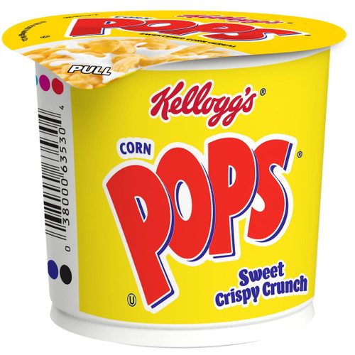 Kellogg's Corn Pops Breakfast Cereal Cup, Original, 9 Oz, 6 Count