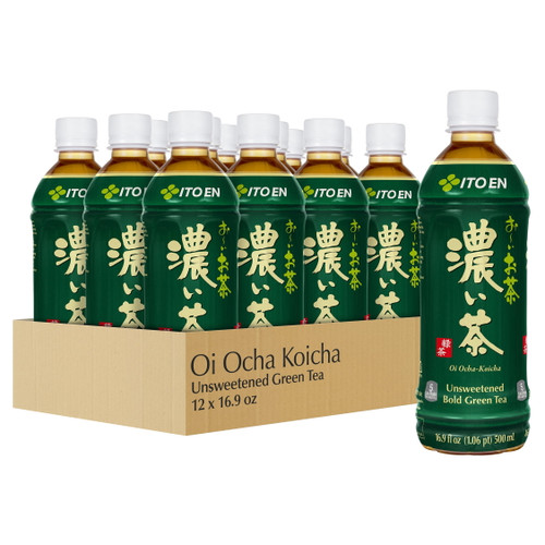 Ito En Oi Ocha Unsweetened Bold Green Tea, 16.9 Fl Oz (12-pack)