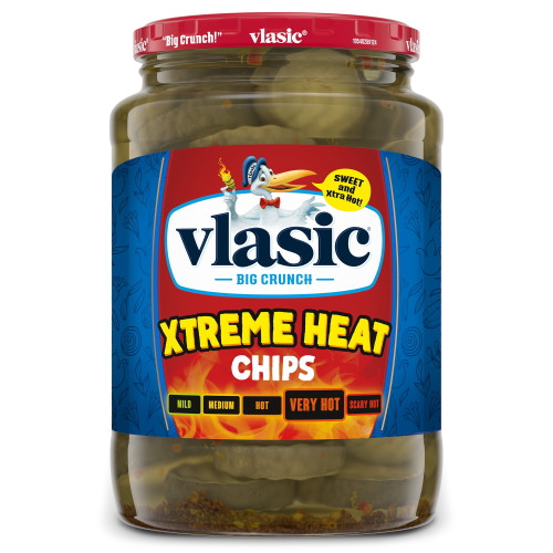 Vlasic Xtreme Heat Pickle Chips, Very Hot Spice, 24 Oz.