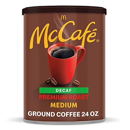 Mccafe Medium Roast Ground Coffee, Canister Premium Roast Decaf 1.5 Pound 24.0 Ounce