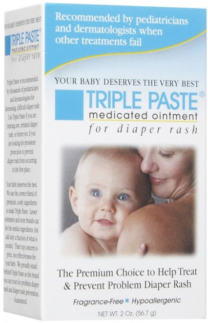 Triple Paste Medicated Ointment For Diaper Rash 2 Oz (pack Of 6)