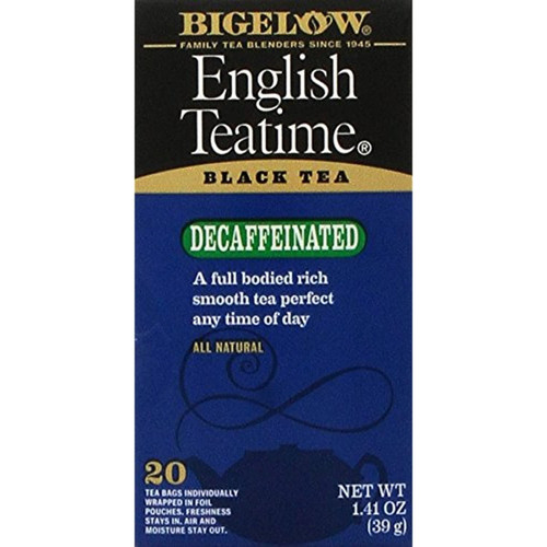 Bigelow Tea Decaf English Teatime 20 Bags (3 Pack)