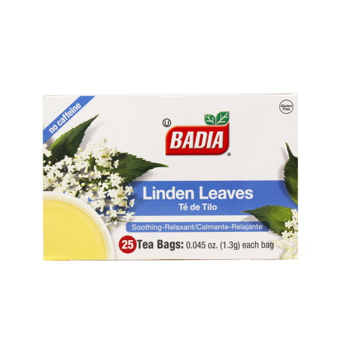 Badia Gluten-free Linden Leaves Herbal Tea Bags, 25 Ct