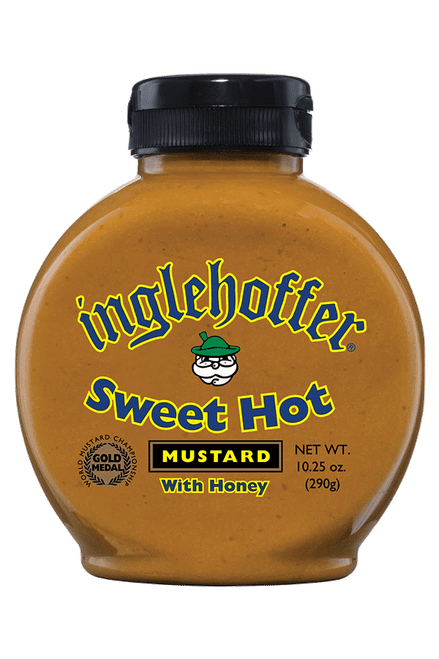 Inglehoffer Sweet Hot Mustard With Honey, Squeeze Bottle, 10.25 Oz