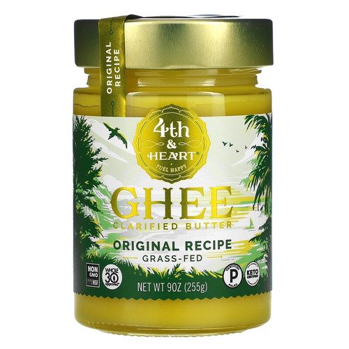 4th & Heart, Ghee Clarified Butter, Grass-fed, Original Recipe, 9 Oz