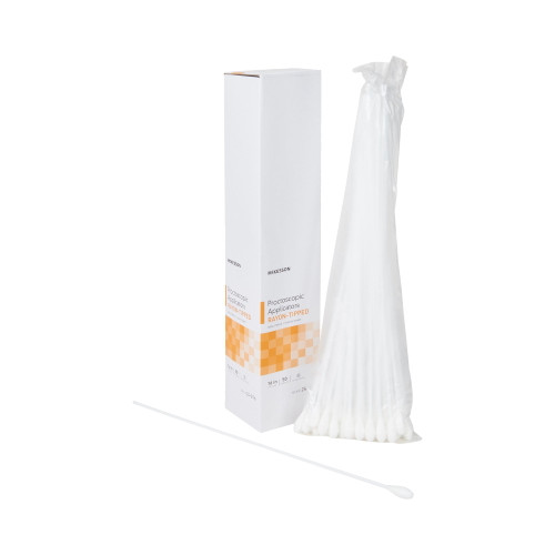 Mckesson Proctoscopic Swabstick Plastic Shaft / Rayon Swab 24-816, 50 Ct