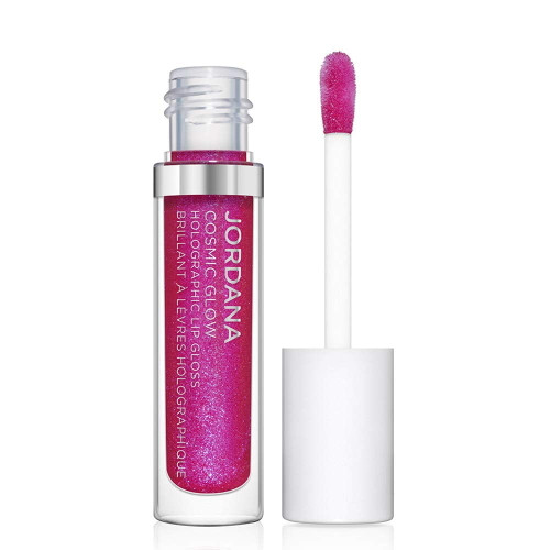 4 Pack Jordana Cosmic Glow Holographic Lip Gloss - Brilliant Fuchsia