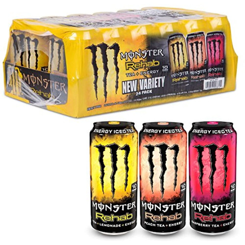 Monster Rehab Tea & Energy Variety Pack 24 Count 15.5 Fl Oz