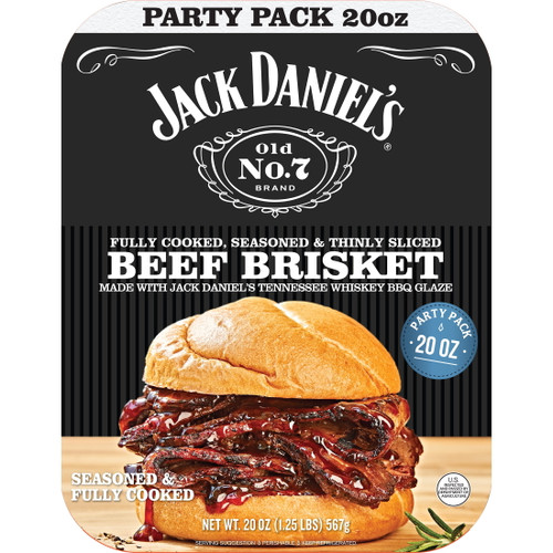 Jack Daniel's Thinly Sliced Beef Brisket, 20oz, Heat And Eat Entree