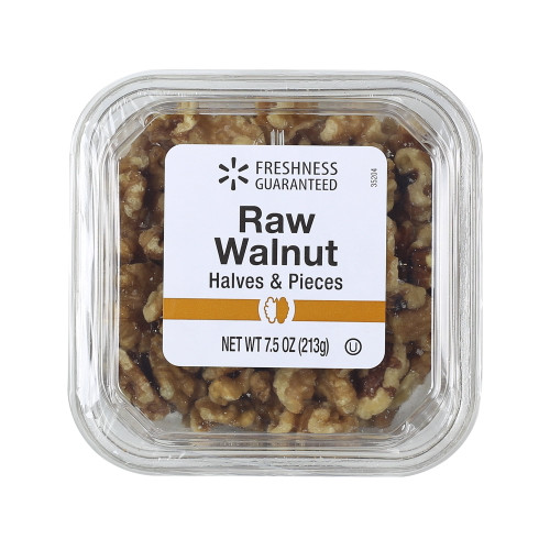 Freshness Guaranteed Raw Walnuts Halves And Pieces, 7.5 Oz