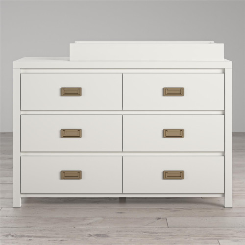 Little Seeds Monarch Hill Haven 6 Drawer White Changing Dresser
