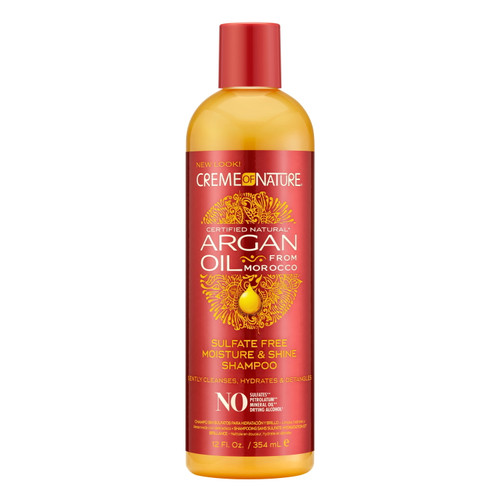 Creme Of Nature Argan Oil Sulfate Free Moisture & Shine Shampoo, 12 Oz