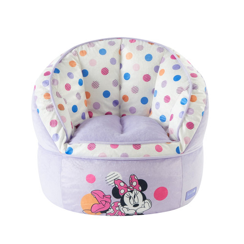 Disney Minnie Mouse Purple Polyester Bean Bag Chair